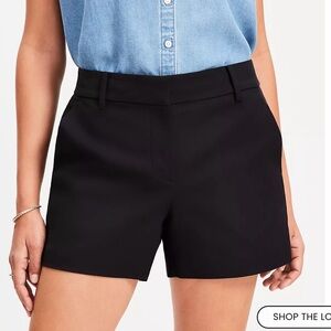 LOFT Classic 4” Black Women's Shorts